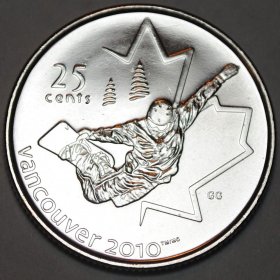 2007 Canadian 25-Cent Vancouver 2010 Olympics: Curling Quarter